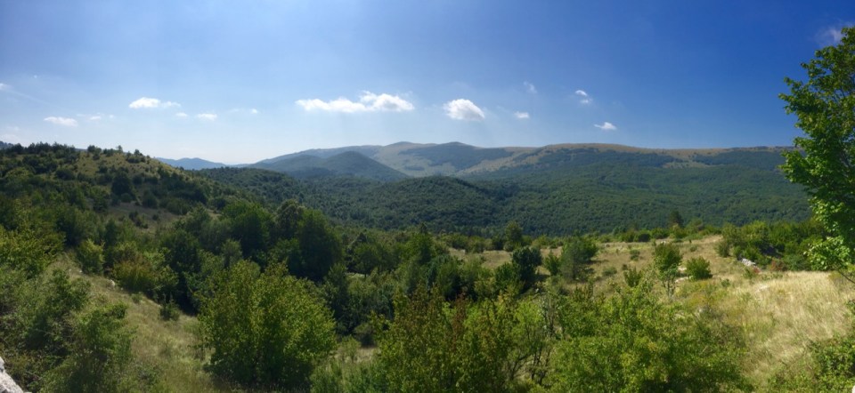 Wonderful scenery - mountains, forest and valleys, and all very quiet
