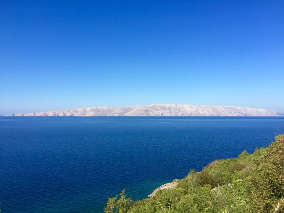Senj - Pag looking a bit barren in the distance