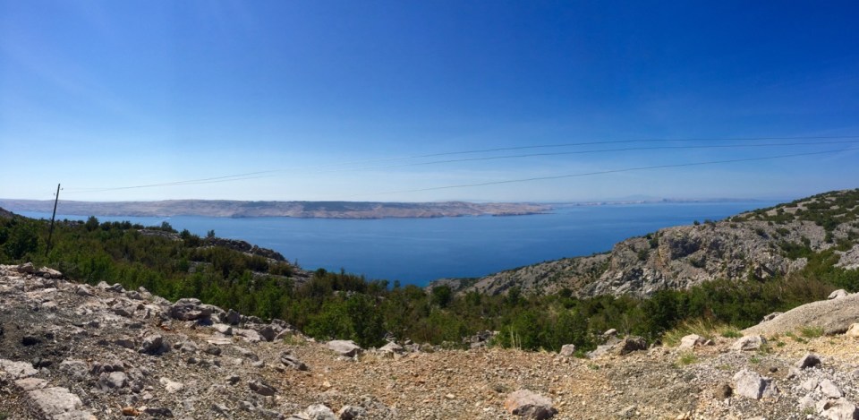 Near Prizna - ferry terminal to Pag