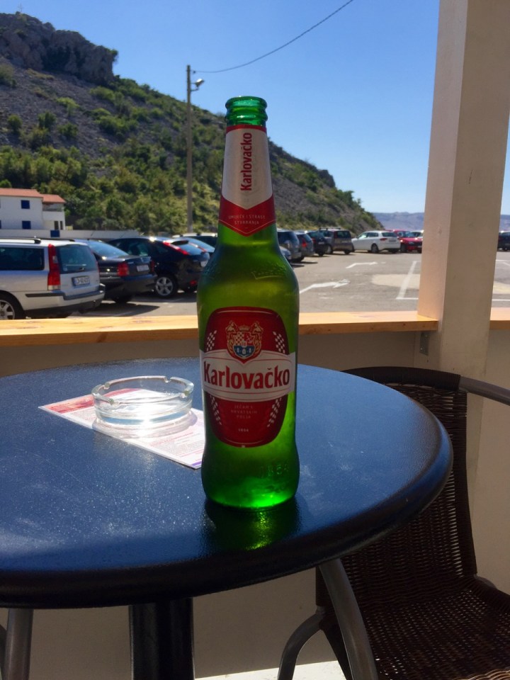 Cold beer, it would be rude not to whilst waiting for ferry