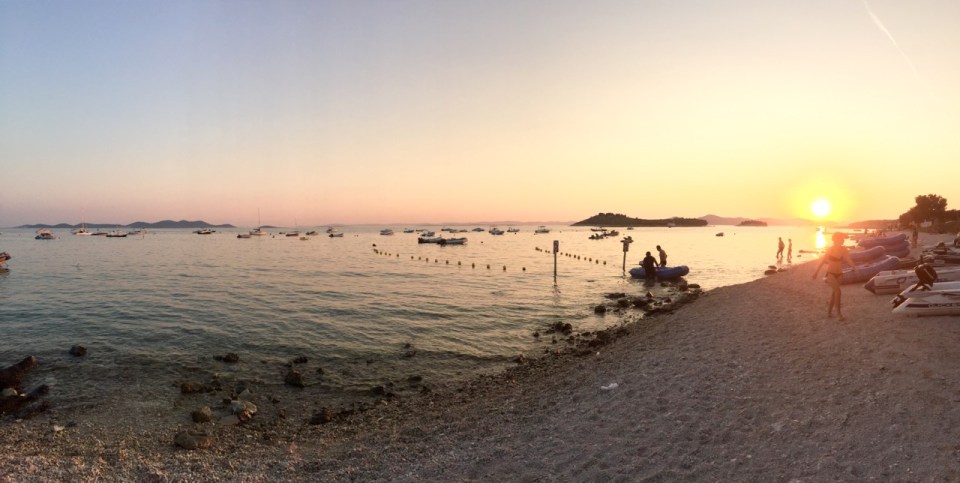 Sunset panorama, Nordsee