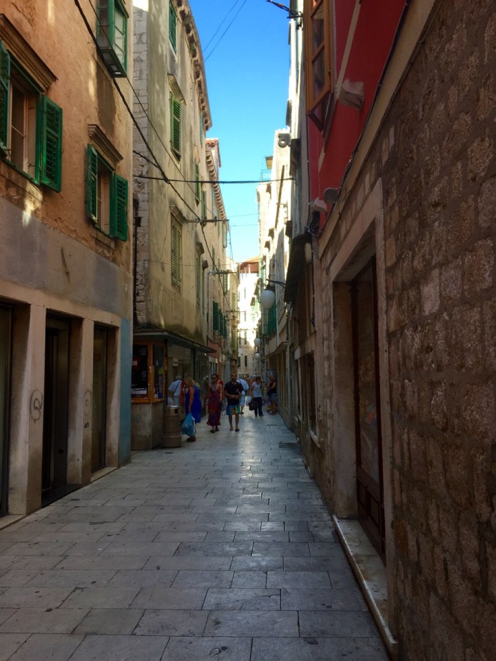 Sibenik's narrow medieval streets