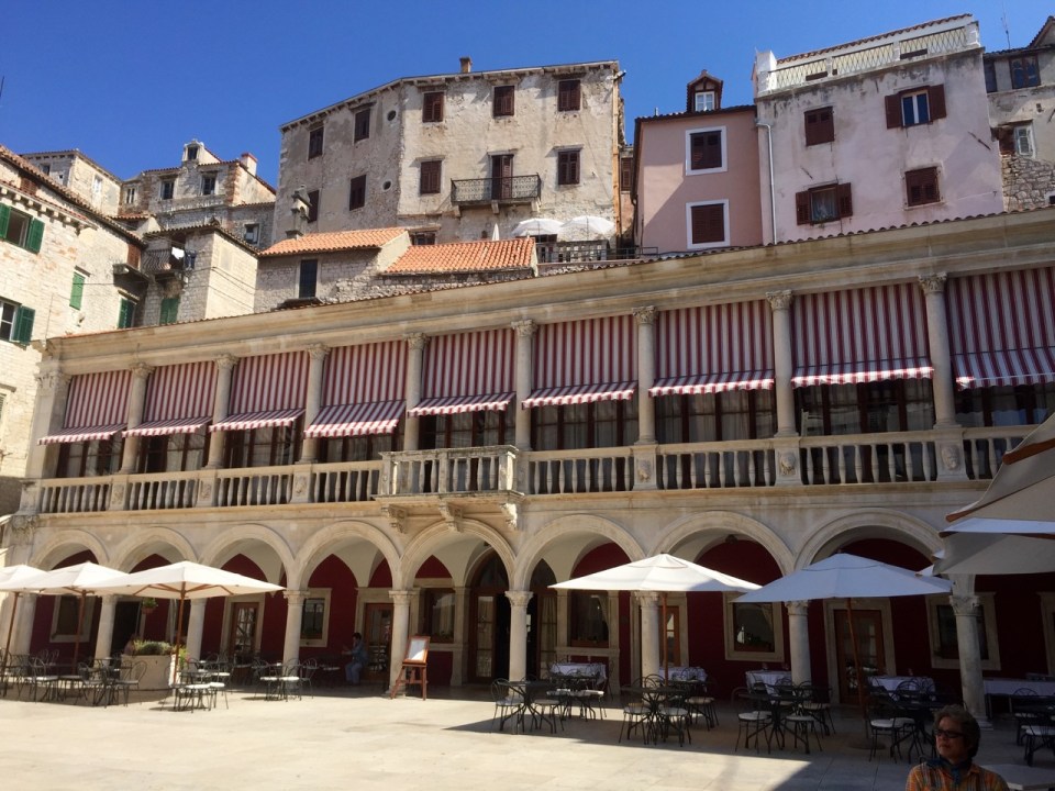 Town square next to church, Sibenik