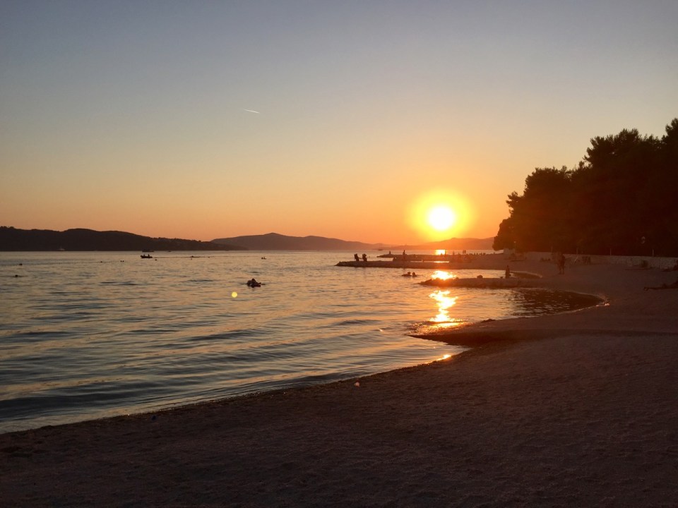 Sunset at Rozak camping, Trogir