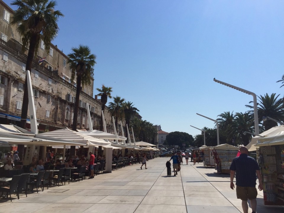Split - waterfront restaurants and webcam spot