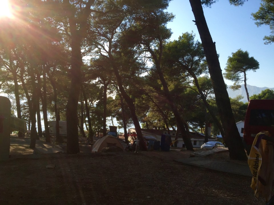 Pitch in Uvala Borova