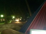 Nighttime hammock lounging and blog updating; makes a good office