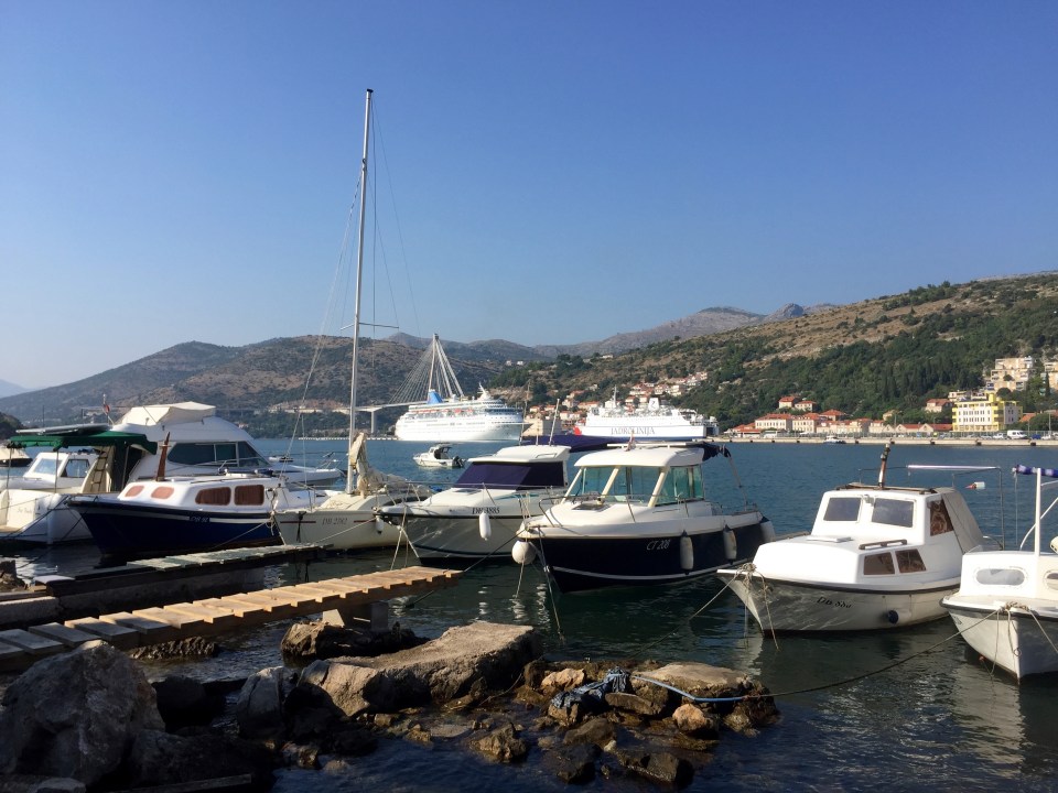 Dubrovnik Harbour 2 - cruise ships in port