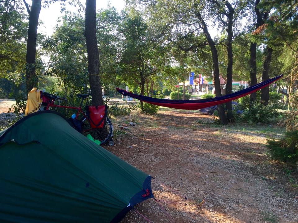 Set up at Camping Solitudo