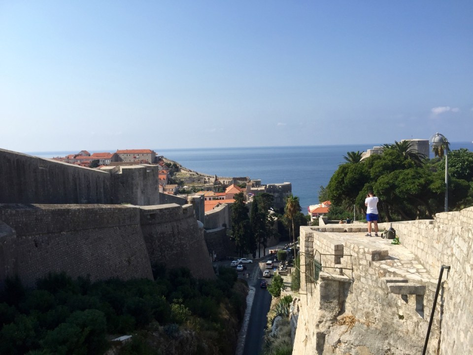 Impressive thick city walls