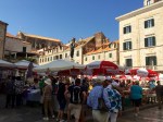Market in one of the squares, Dubrovnik