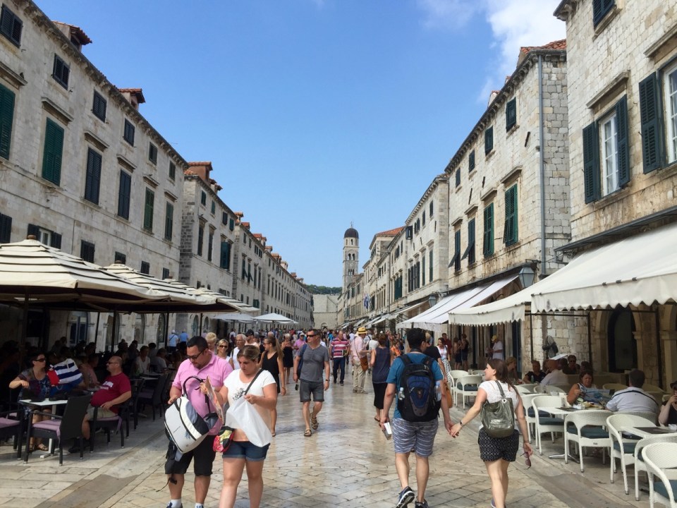 Main street leading back to Ploce gate