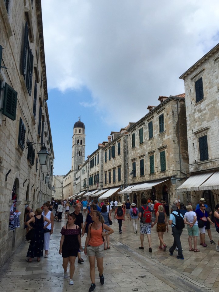 Main street leading back to Ploce gate