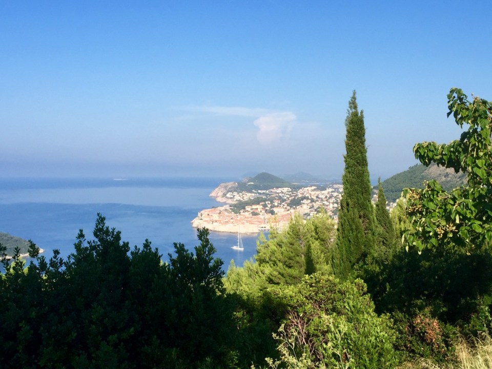 Looking back to Dubrovnik, a fine city