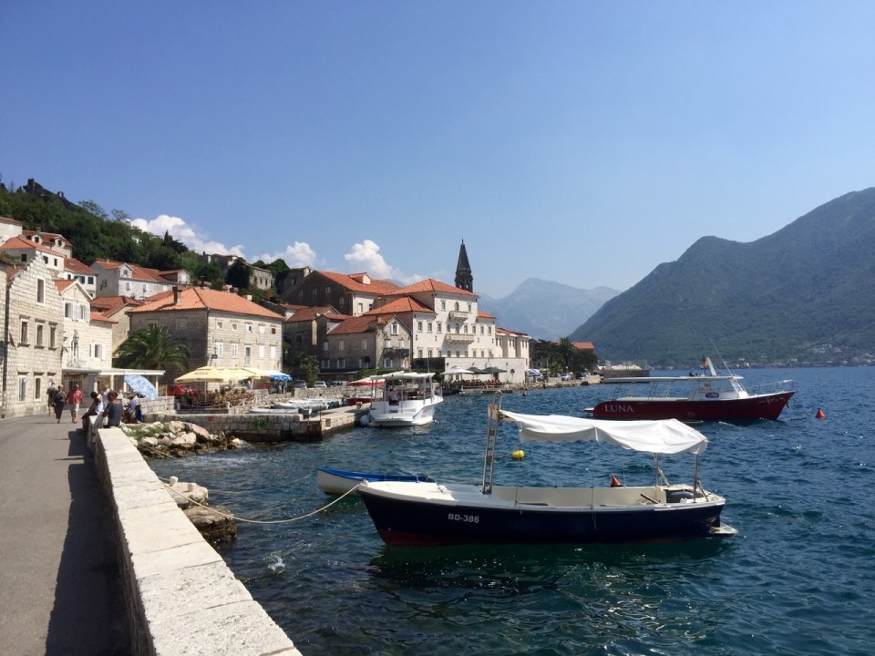 Boats bobbing in Perast