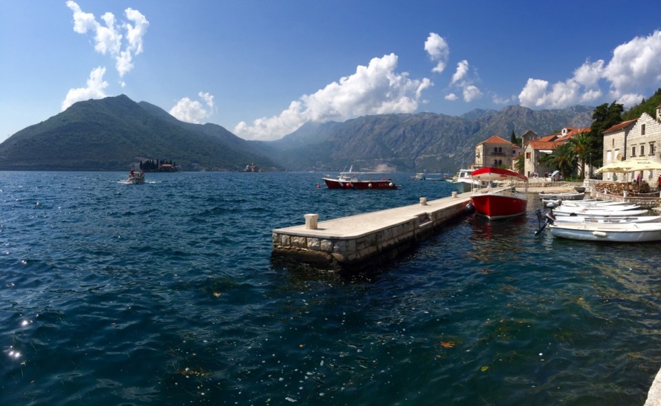 Perast harbour