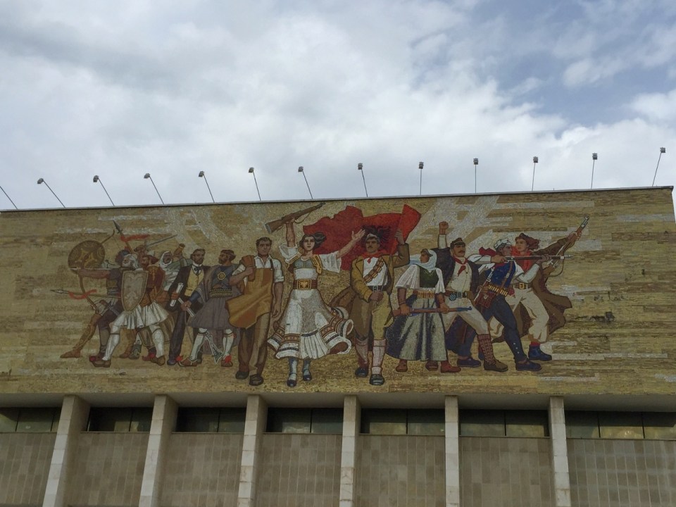 Patriotic Albanian fresco