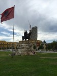 Tirana - imposing looking statue
