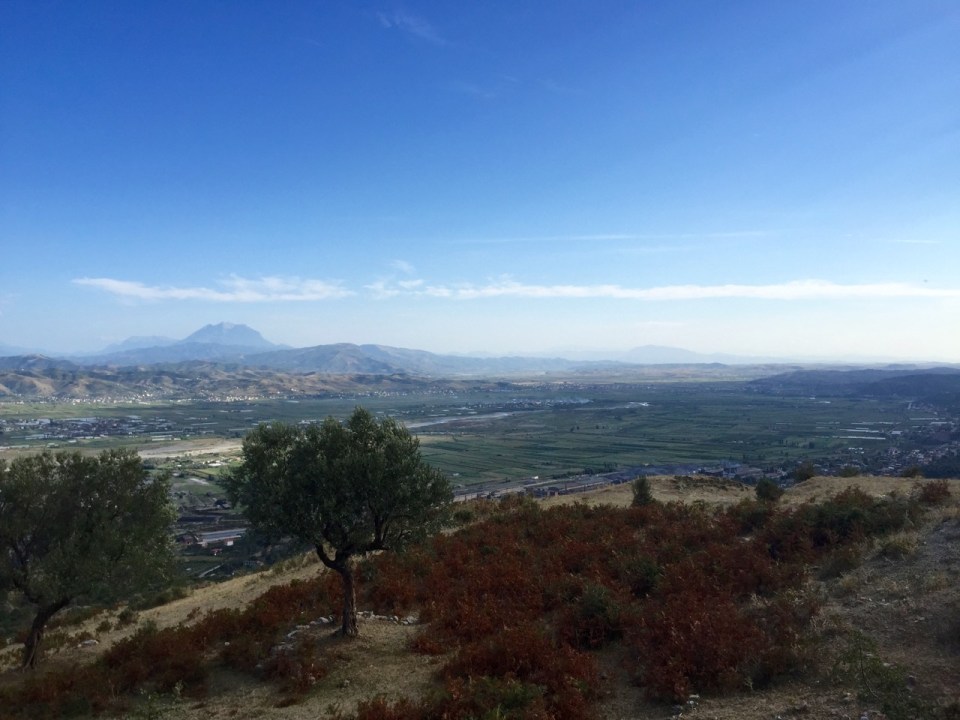 View down to Elbasan