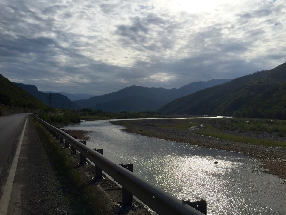 Outskirts of Elbasan - ascent starting