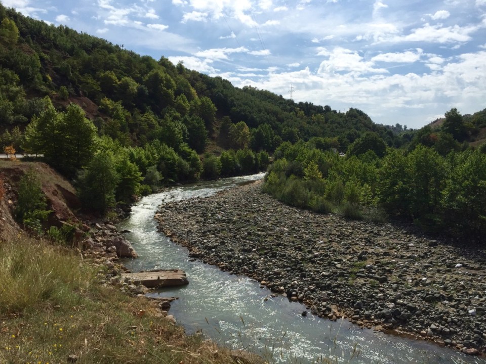 Nice following the river, cooler too