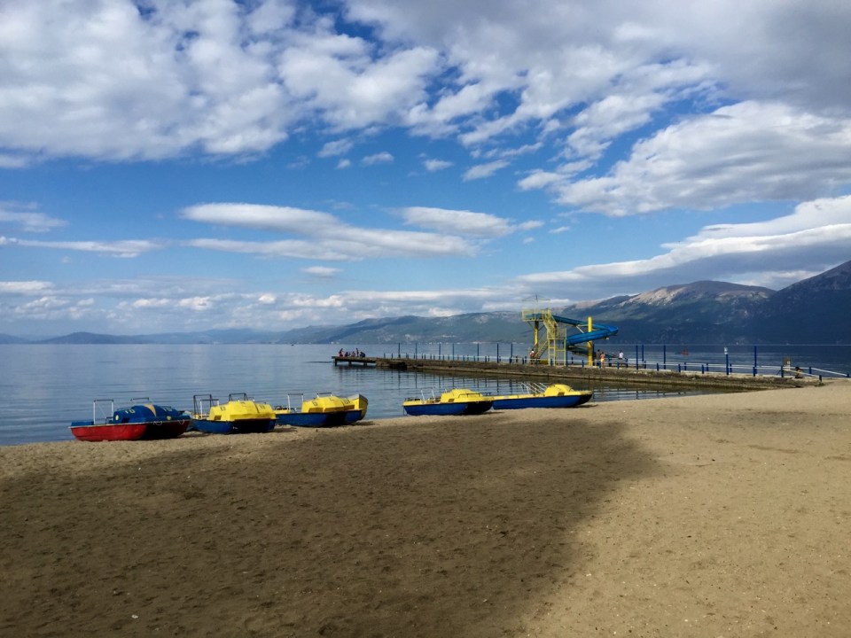 Pogradec beach 2 - waterslide!