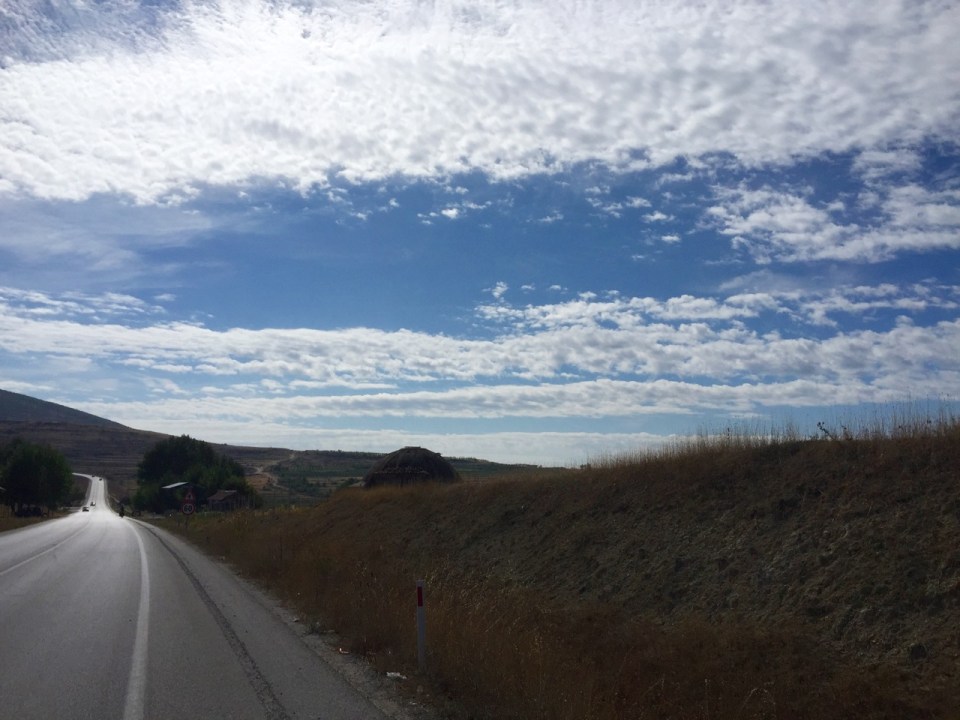 The main road to the border - good quality and hard shoulder