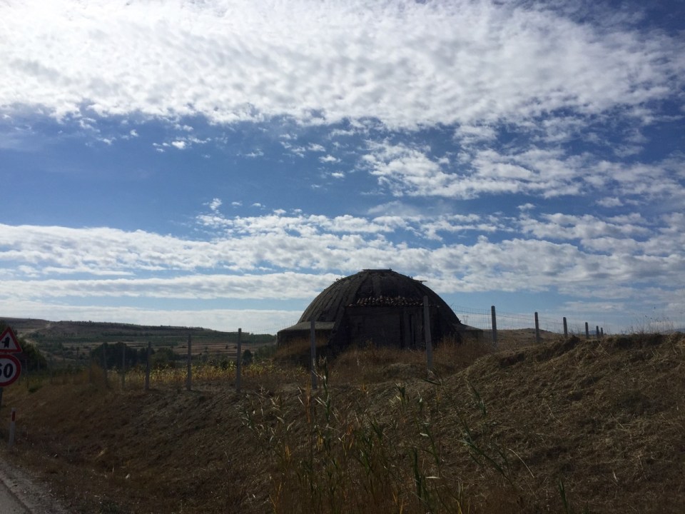 There are lots of these bunkers all over Albania, all slowly decaying, or painted bright colours