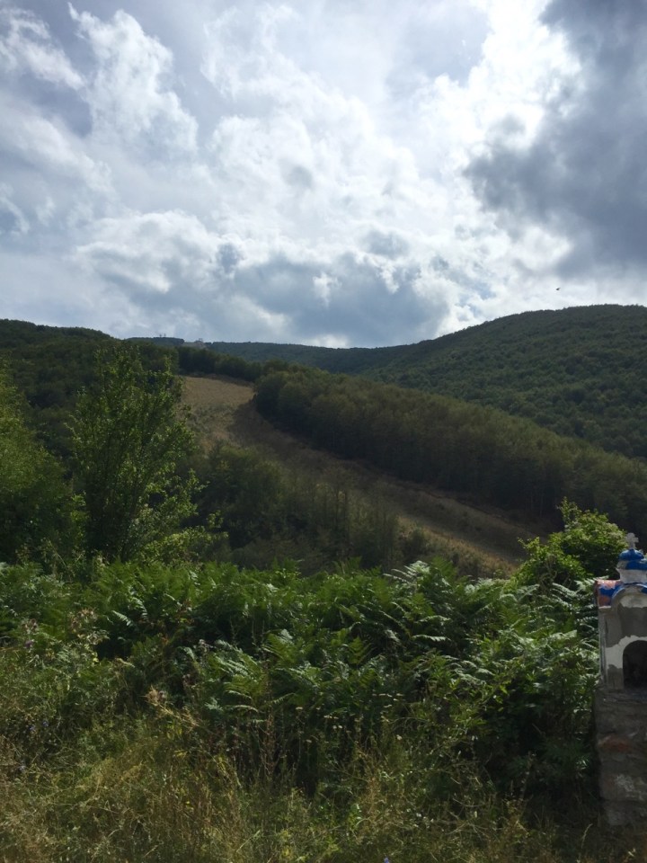 Passed a ski run and lift