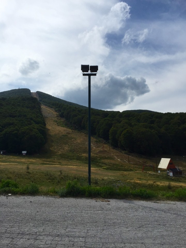 Another ski run, no snow yet