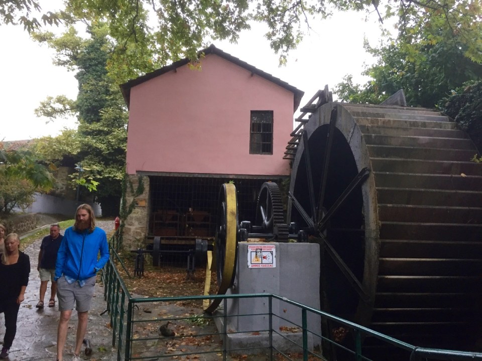 Large water wheel in Edessa
