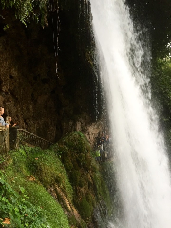 You can walk behind the waterfall for a different view