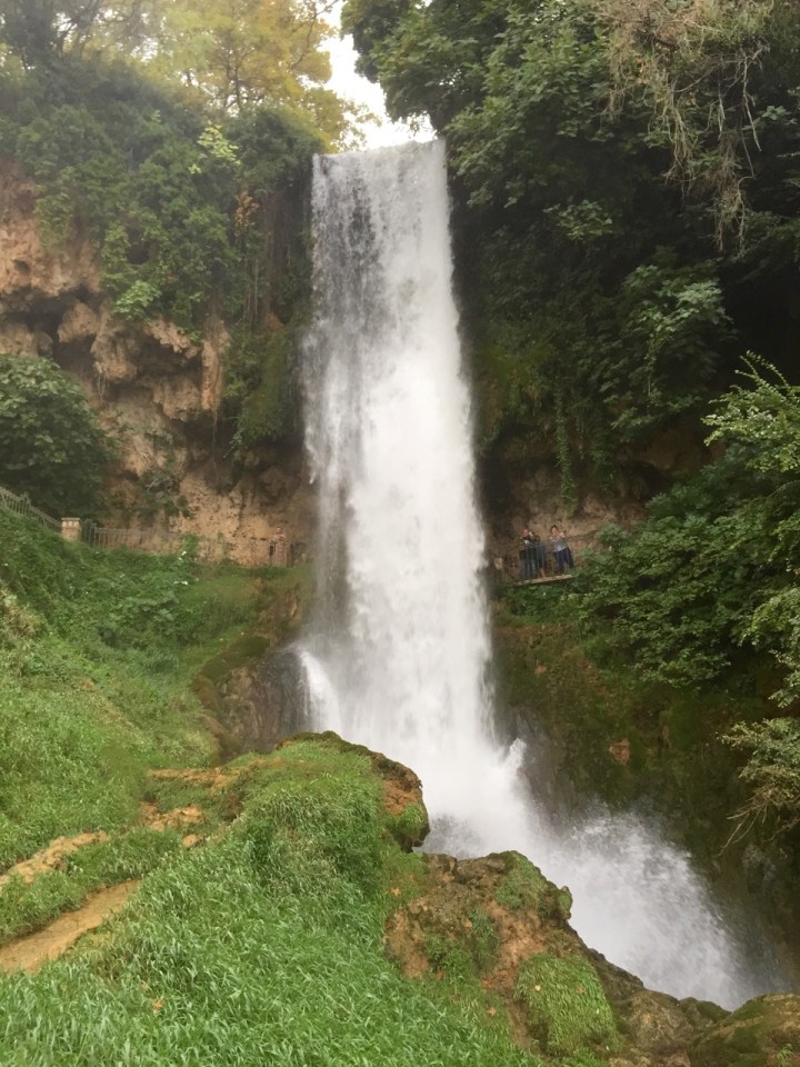 View from the bottom of the waterfall