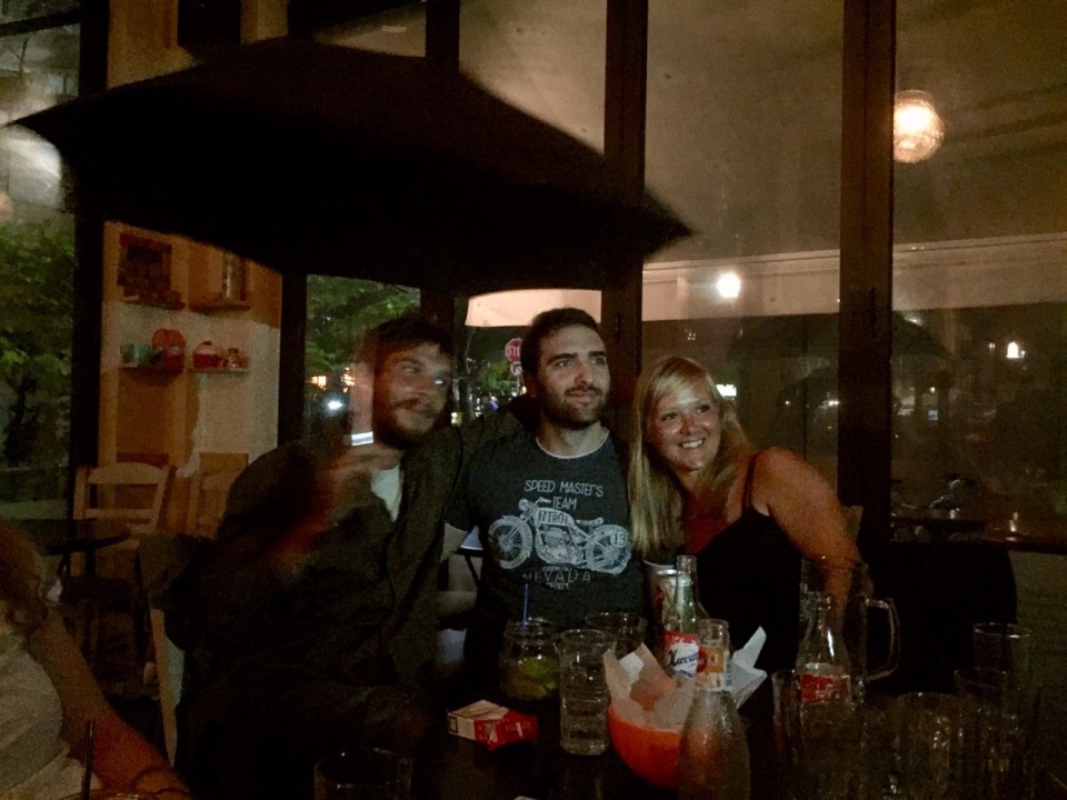 I'm not sure if they realise this is bad luck; still raining outside though