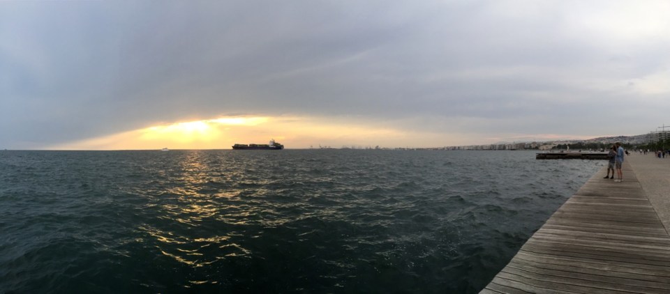 Thessaloniki waterfront panorama