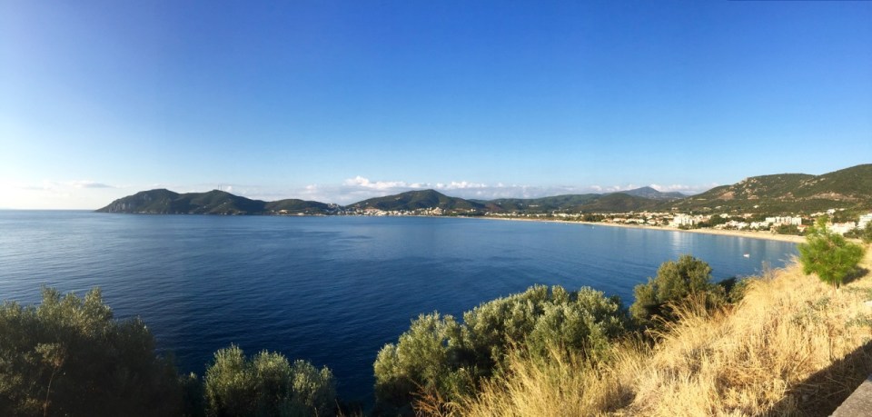 Nice morning view back towards Eleftheres