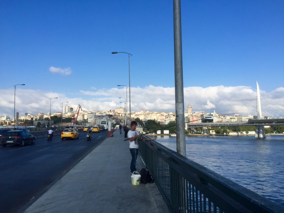 Opted for the pavement to cross the last bridge