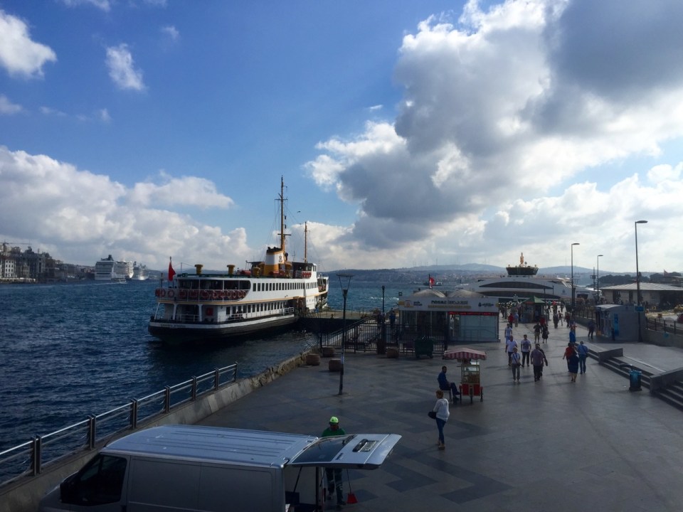 Lots of ferries down at the Golden Horn