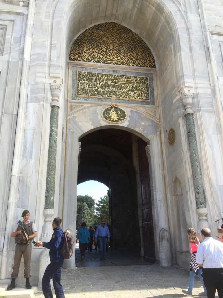 Grand entrance to park and palace