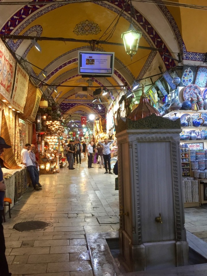 Drinking fountain in bazaar