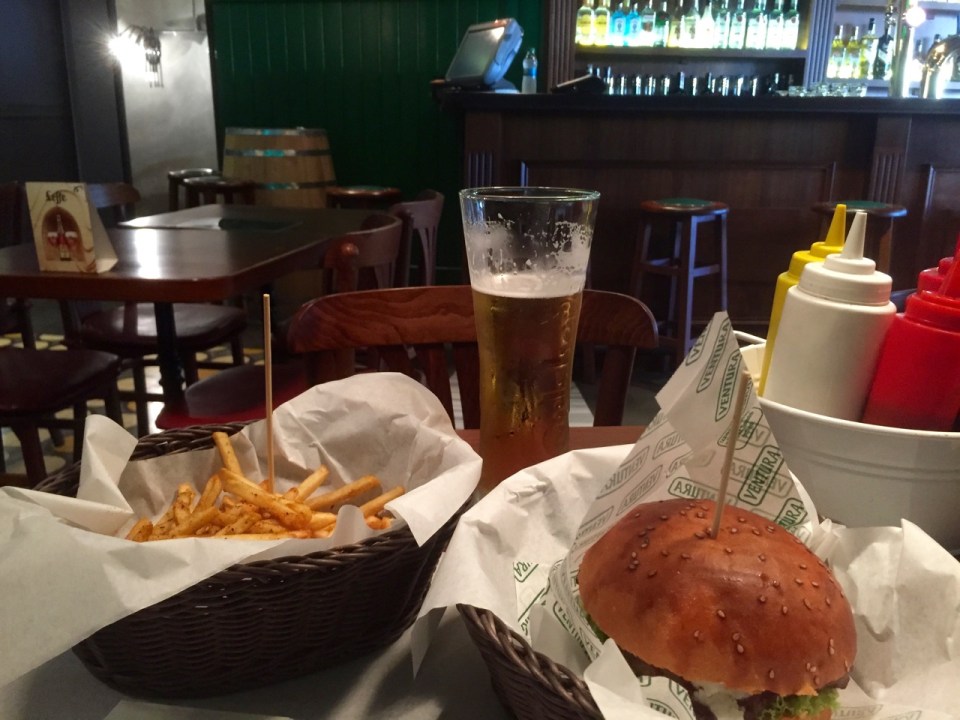 Time for some refreshments in the Irish bar