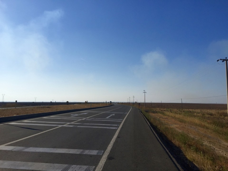 The D100 heading North - a lot quieter than around Istanbul