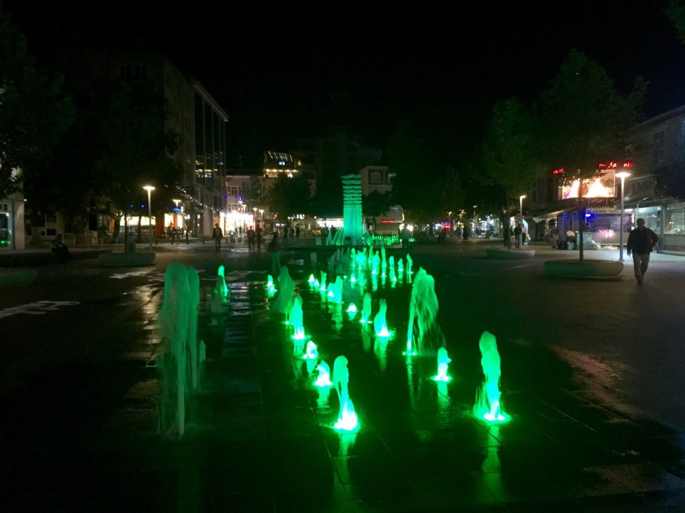 Lights and fountain in Luleburgaz centre 1