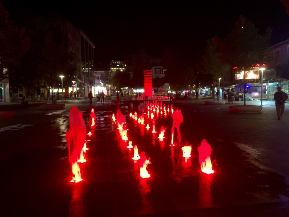 Lights and fountain in Luleburgaz centre 3