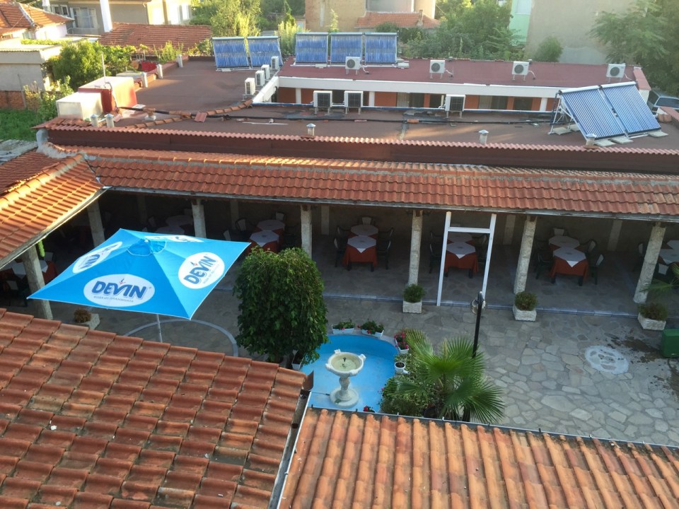 Hotel Fantasy restaurant - view from my room