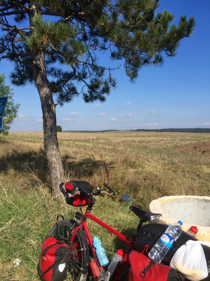 Pedalling through countryside to Plovdiv