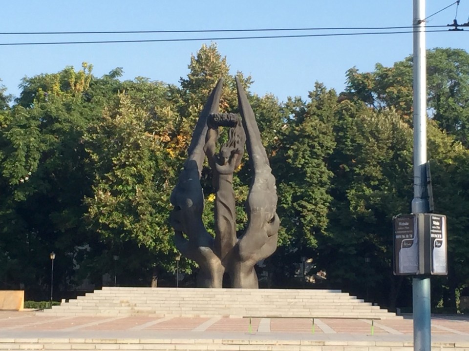 Statue on the way out of Plovdiv