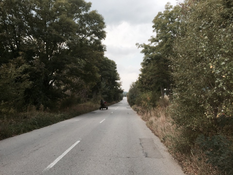 More horse and cart action, and no cars on this bit