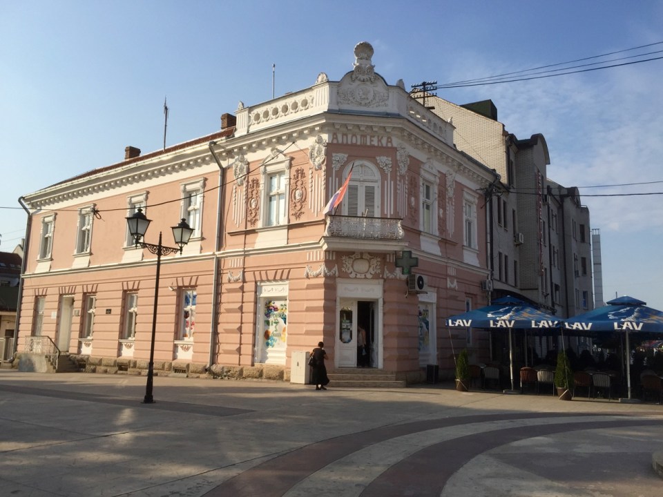 Colourful buildings in Negotin