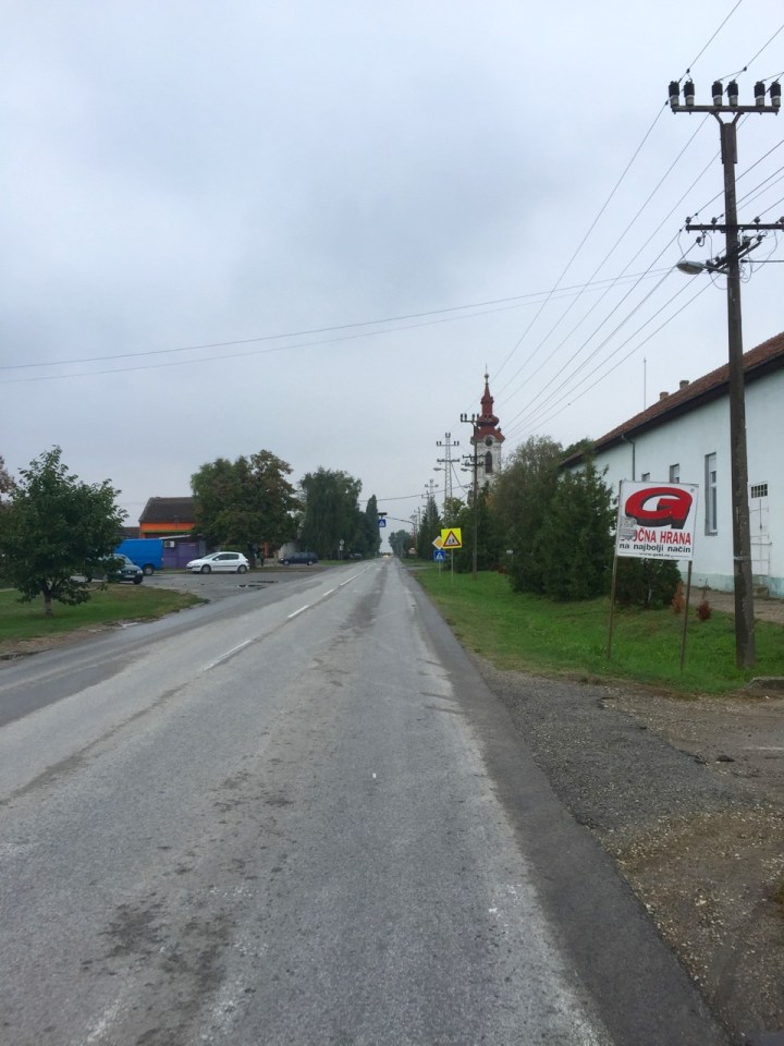 Juzno-Backi - one of several small farming towns I pedalled through